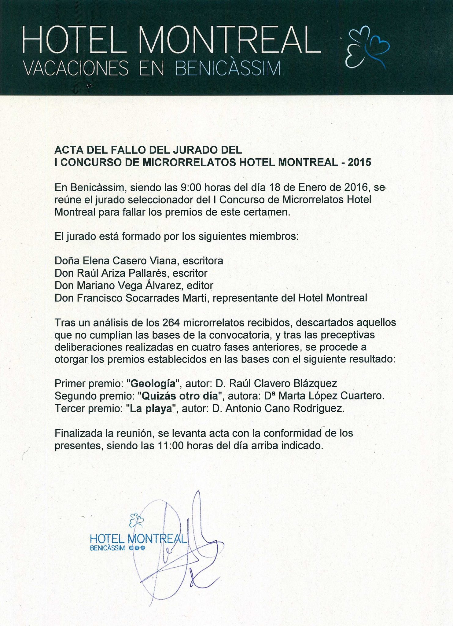 Acta I Concurso Microrrelatos